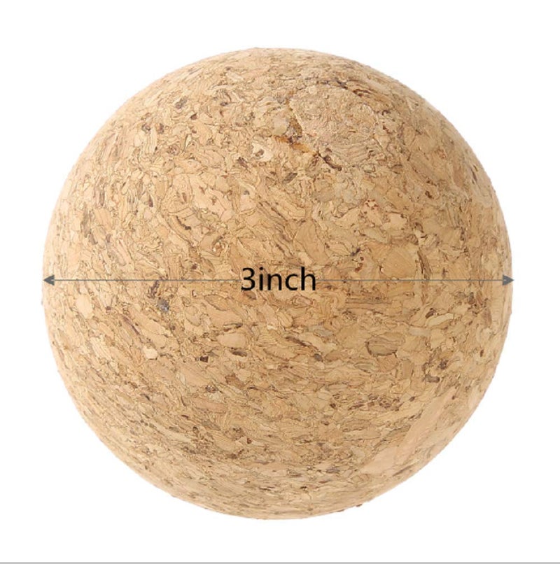 MUGLIO 3 inch Wine Cork Ball Wooden Cork Ball Stopper for Wine Decanter Carafe Bottle Replacementï¼ˆ2 Pcs) - Image 2